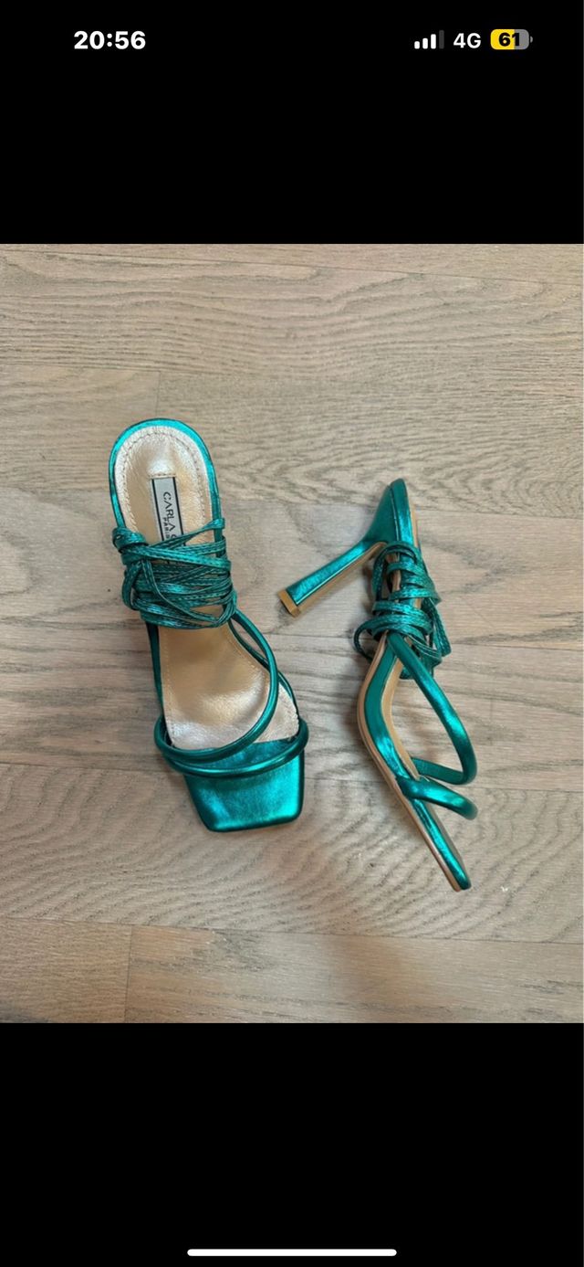 Sandali vera pelle tacco alto