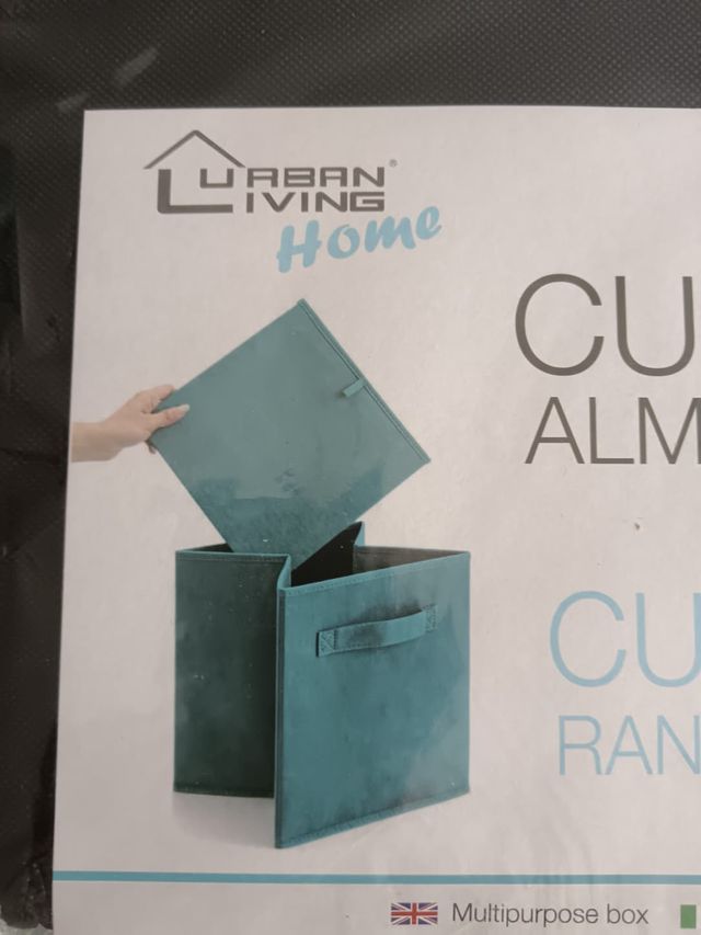 Cubo de almacenaje Urban Living Home negro
