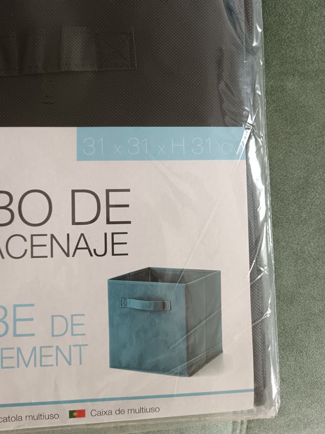 Cubo de almacenaje Urban Living Home negro