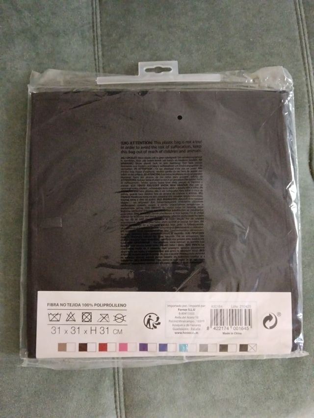 Cubo de almacenaje Urban Living Home negro