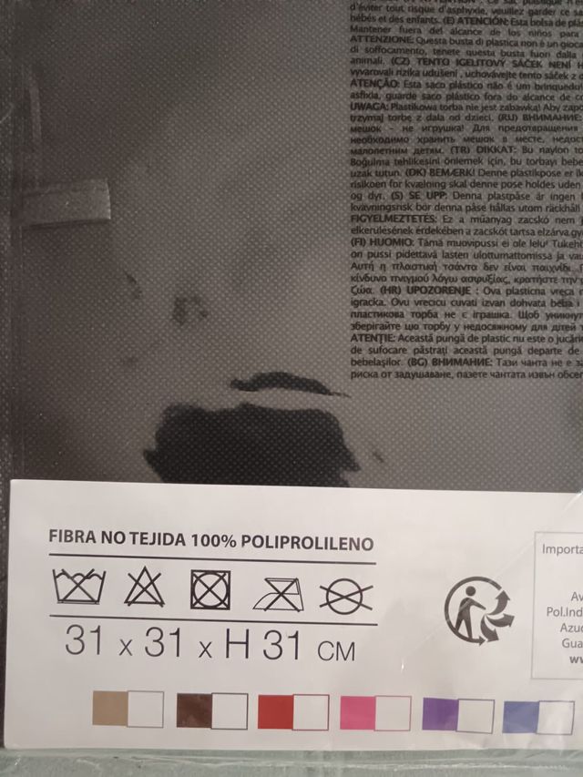 Cubo de almacenaje Urban Living Home negro