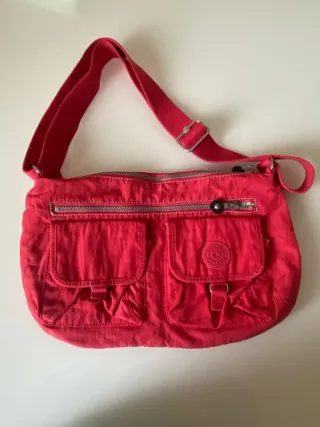 Bolso bandolera Kipling rojo