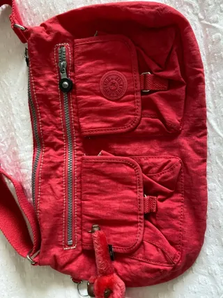 Bolso bandolera Kipling rojo