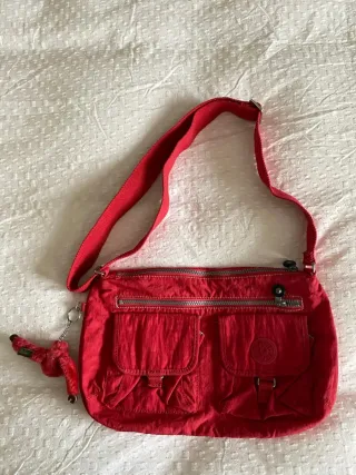 Bolso bandolera Kipling rojo