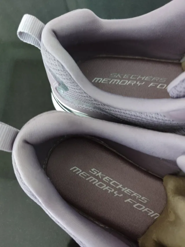 Zapatillas Skechers Mujer Morado/Plata