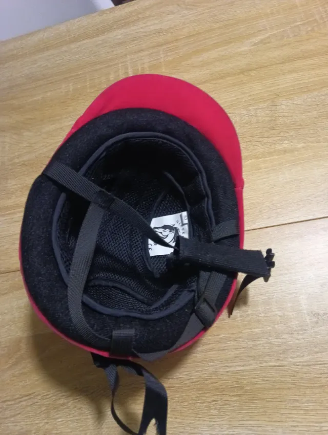 Casco de montar niña rosa