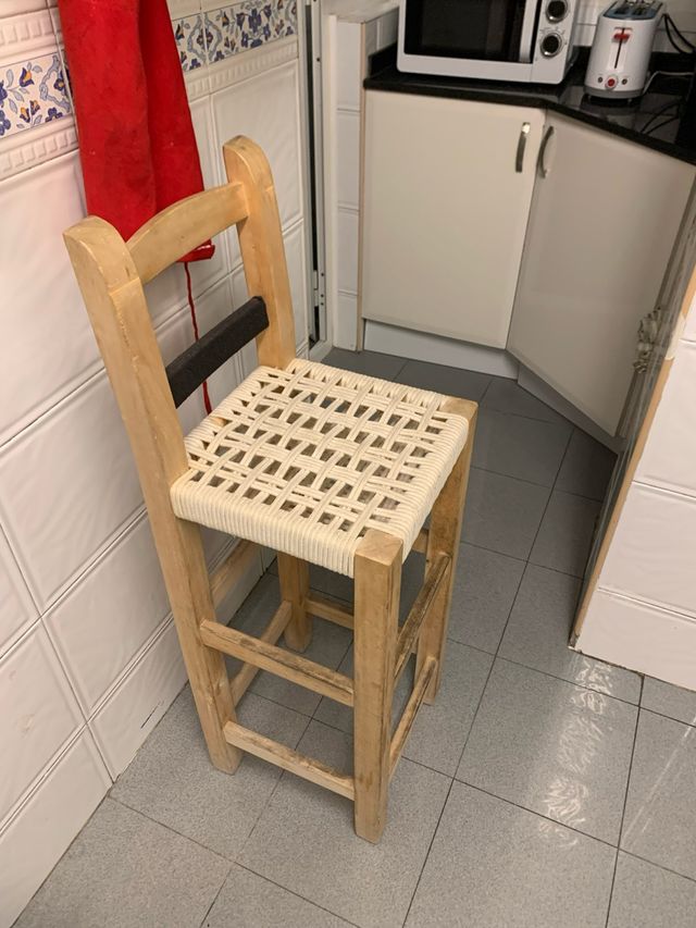 Taburete alto madera 72cm