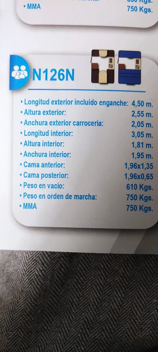 Caravana Bambina N126N