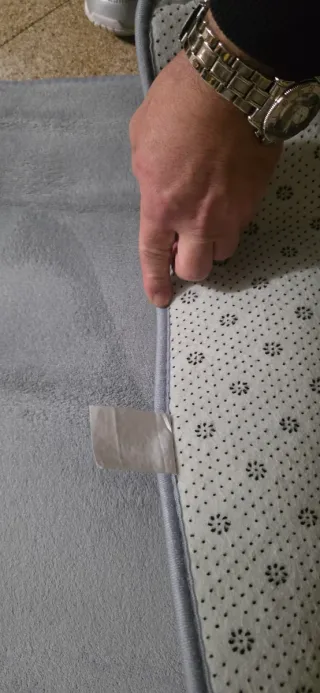 Tappeto grigio poliestere nuovo