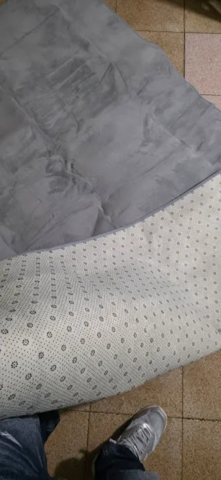 Tappeto grigio poliestere nuovo