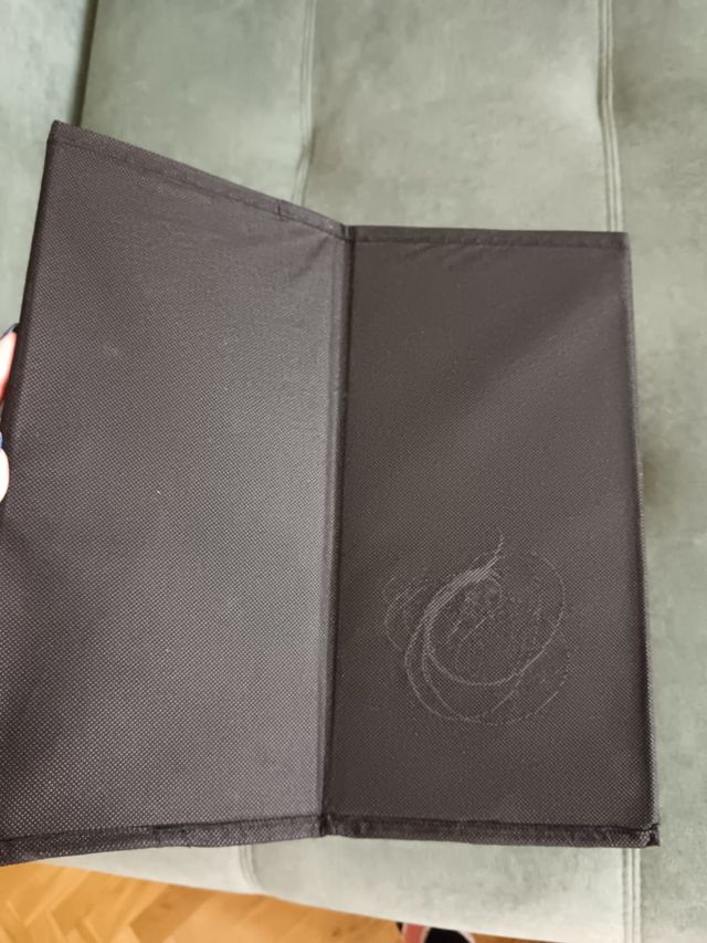 Cesto de tela para almacenaje negro