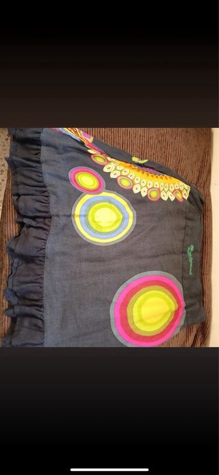 Falda étnica desigual talla 44