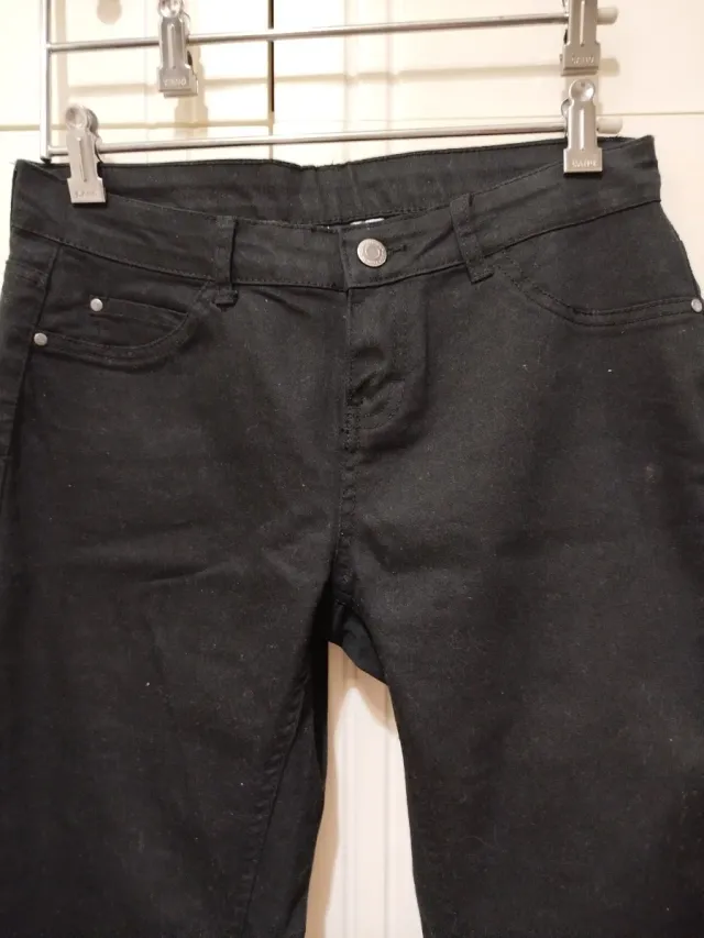 Vaqueros Esmara mujer negros, talla 38/12
