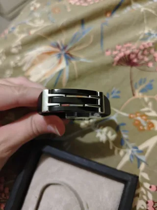 Pulsera Lotus Negra y Plateada - Nueva