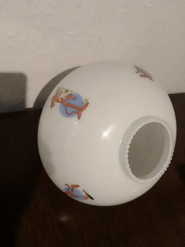 Lámpara Vintage Pantera Rosa Cristal