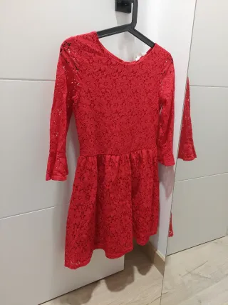 Vestido rojo fiesta 11-12y H&M casi nuevo
