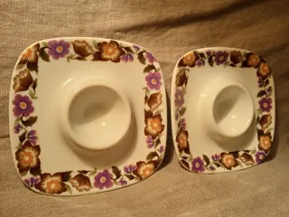 2 Hueveras vintage de Porcelanas Guillén