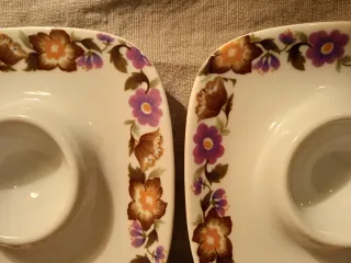 2 Hueveras vintage de Porcelanas Guillén