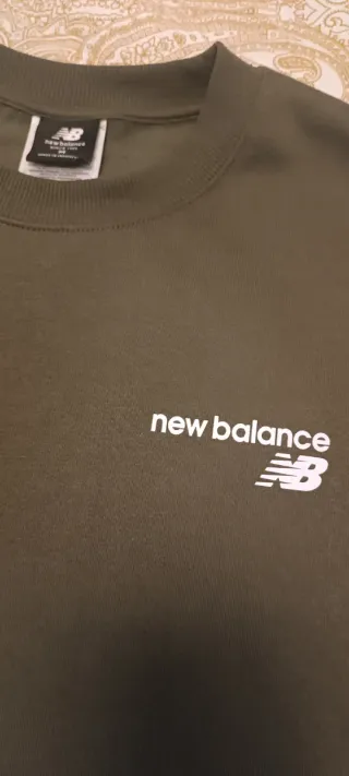 Sudadera New Balance Talla M Verde Oliva