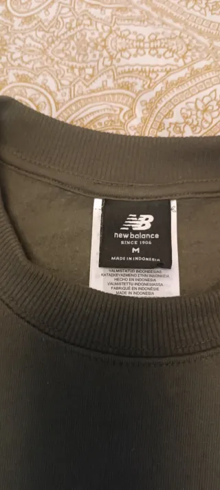 Sudadera New Balance Talla M Verde Oliva