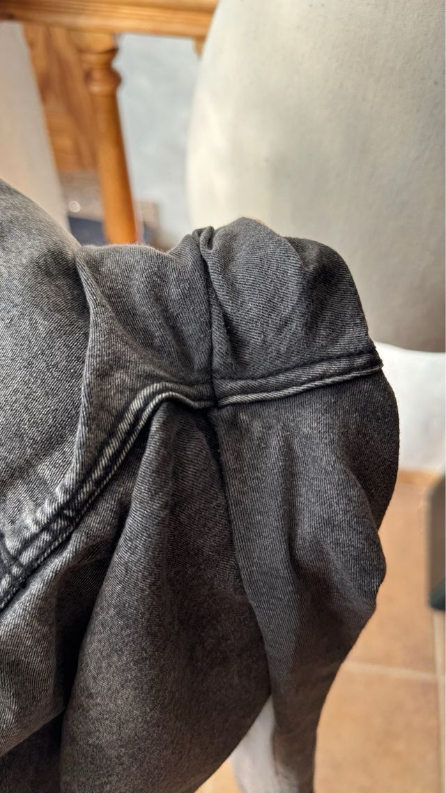 Pantalones pitillos vaqueros grises - XS