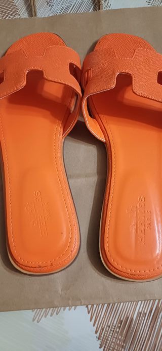 Sandalias Hermes Naranja