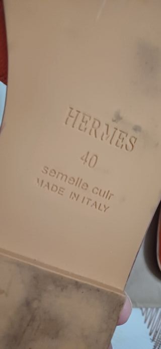 Sandalias Hermes Naranja