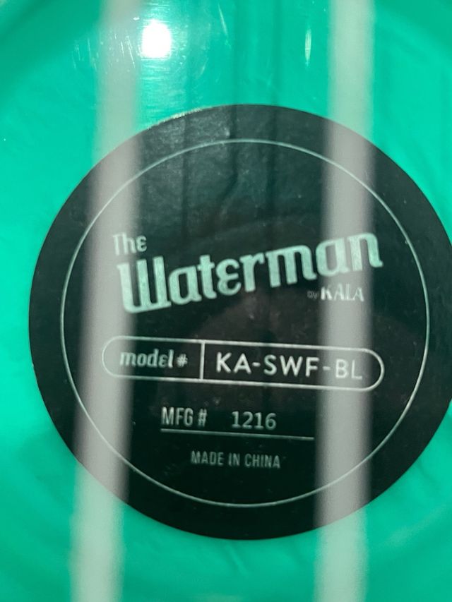 Ukelele Kala Waterman Verde Agua