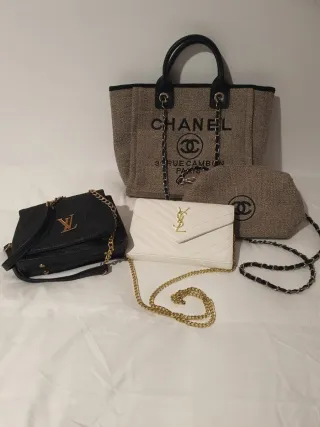 Set di borse Chanel, LV, YSL