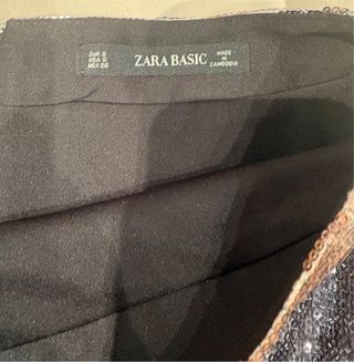 Falda Zara lentejuelas