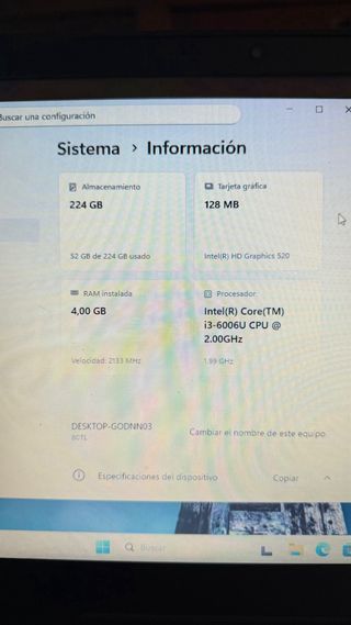 Portátil Lenovo Negro