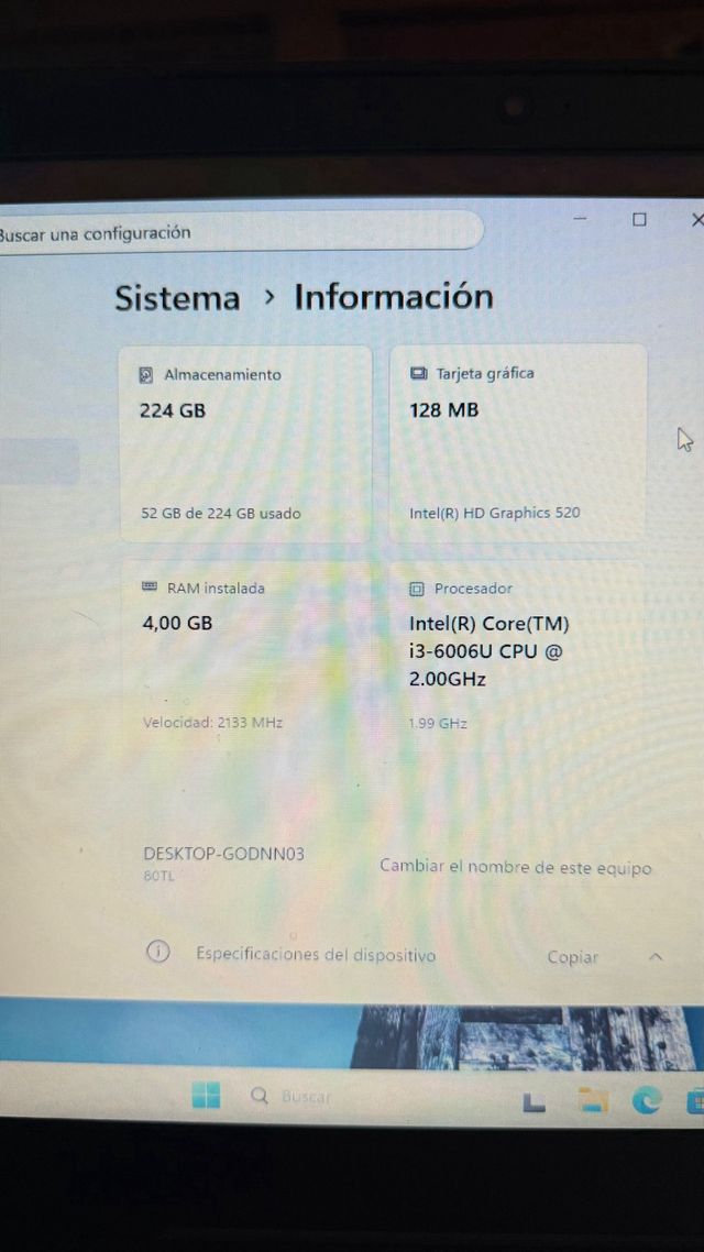 Portátil Lenovo Negro