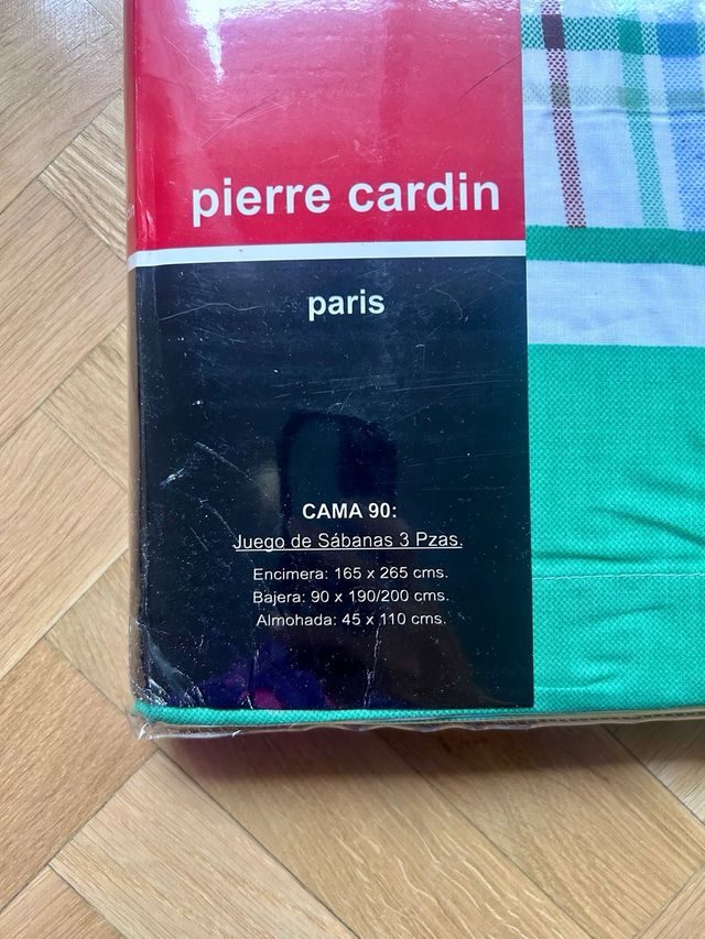 Juego Sábanas Pierre Cardin Cama 90cm sin estrenar