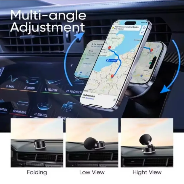Soporte Móvil Coche Magnético Giratorio