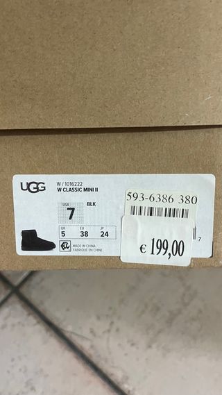 UGG Mini Neri Taglia 38