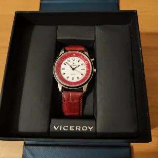 Reloj Viceroy Unisex Rojo y Plateado