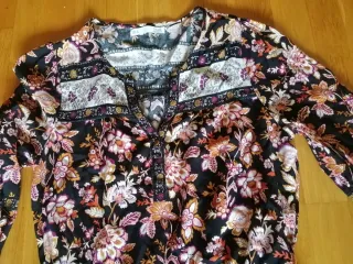 Vestido largo estampado floral