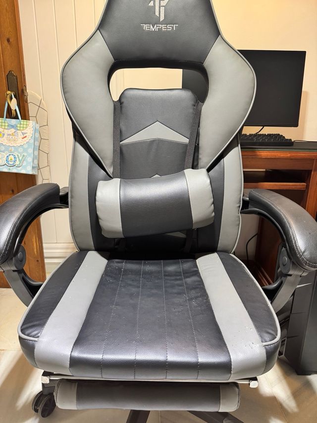 Silla Gaming Tempest F36-2 Negra y Gris