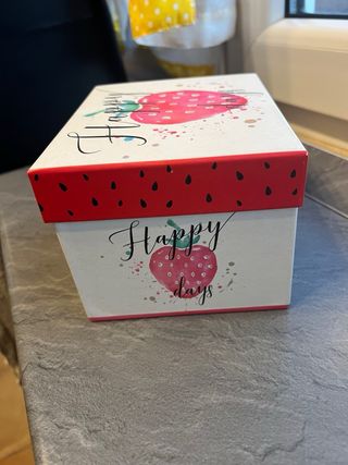 Tazza da tè Happy days con fragola