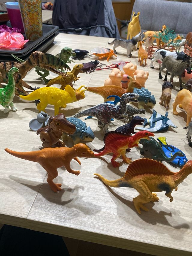 Lote animales de granja y salvajes