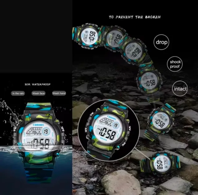Reloj COOBOS para niños impermeable