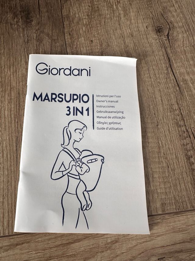 Marsupio porta bebé Giordani.