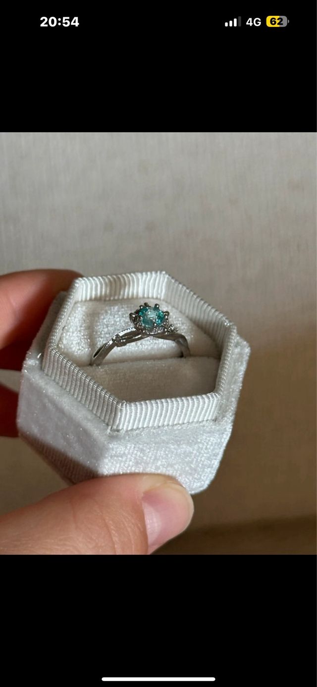 Anello Argento con Pietra Azzurra