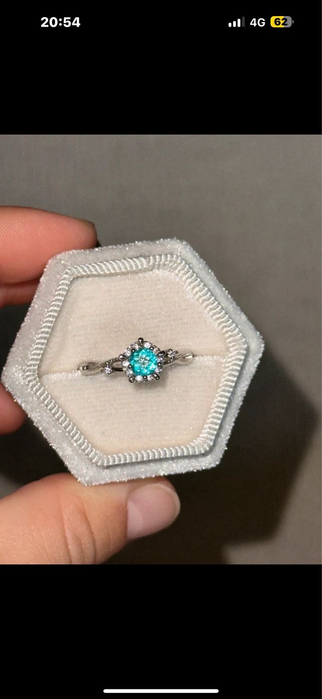 Anello Argento con Pietra Azzurra