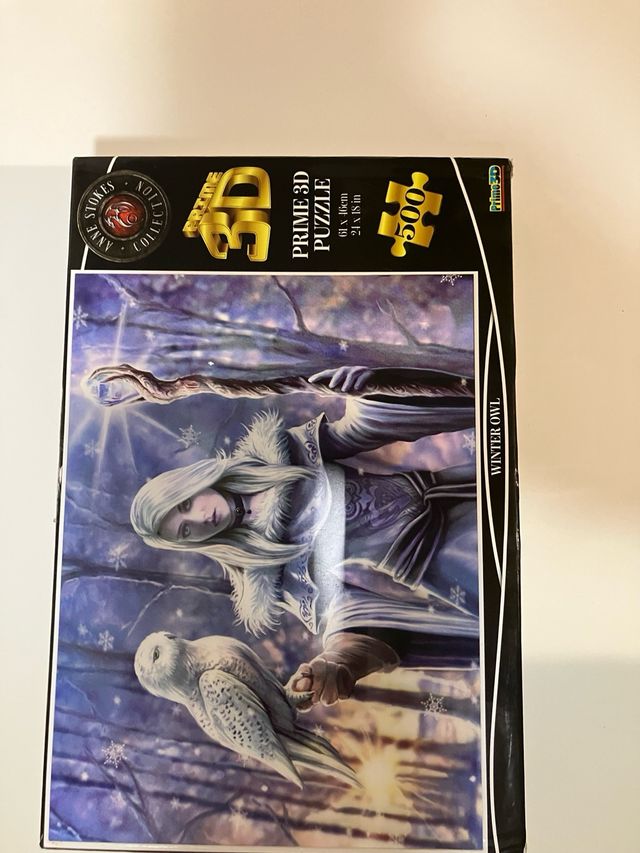 Puzzle 3D Anne Stokes Winter Owl 500 pezzi