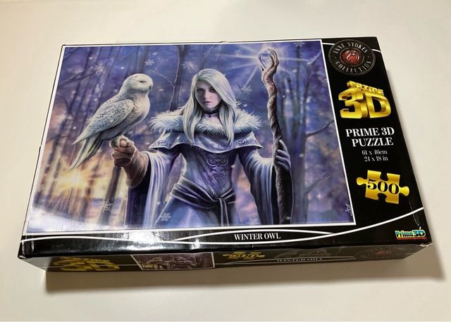 Puzzle 3D Anne Stokes Winter Owl 500 pezzi