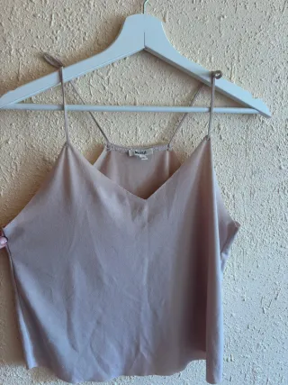 Top rosa palo tirantes