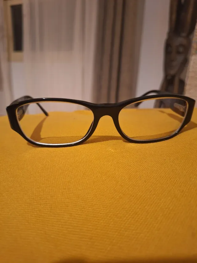 Montura Gafas Chanel Negra y Plateada . Original