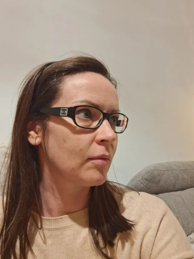 Montura Gafas Chanel Negra y Plateada . Original