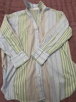 Camisa oversize Mango rayas